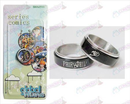 Fairy Tail Accessoires Zwart stalen ring transporter