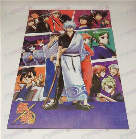 42 * 29Gin Tama Accessoires reliëf affiches (8 / set)