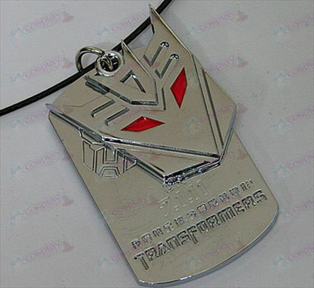 Transformers Accessoires Decepticons dubbele tag ketting - gemarkeerde - Wit