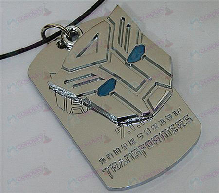 Transformers Accessoires Autobots dubbele tag ketting - blauwe olie - wit