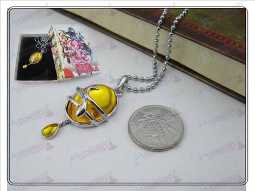 Magical Girl Accessoires druppel ketting (geel) boxed