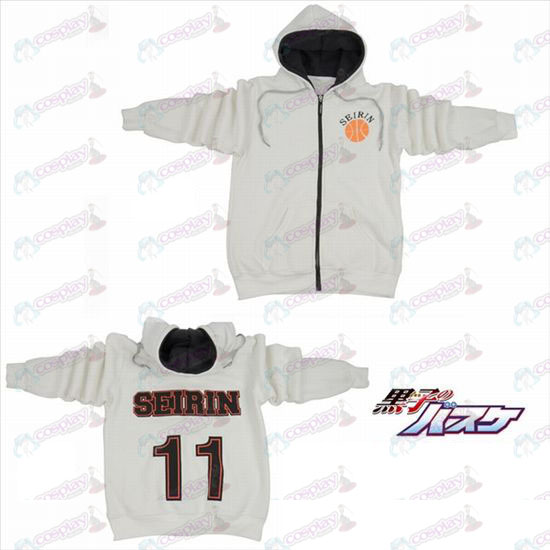 Kuroko's Basketball Accessories11 nummers logo rits hoodie trui wit