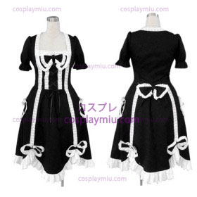 Zwarte Gothic Lolita Cosplay België Kostuum