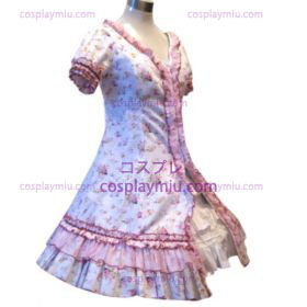 Tuin Style Pink Broken Flower Dress Lolita Cosplay België Kostuums