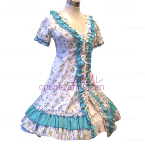 Tuin Style Blauw Broken Flower Dress Lolita Cosplay België Kostuums