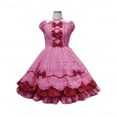 Peach Bow Princess Dress Lolita Cosplay België Kostuums