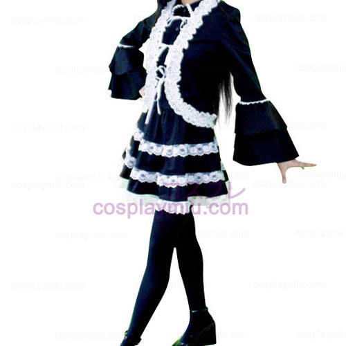 Black Lolita Halloween Cosplay België Kostuum