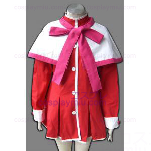 Kanon Meisje Roze Edge Sjaal Uniform Cosplay België Kostuum