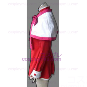 Kanon Meisje Roze Edge Sjaal Uniform Cosplay België Kostuum