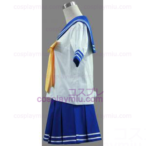 Lucky Star Sakura School Girl Summer School Uniform Cosplay België Kostuum