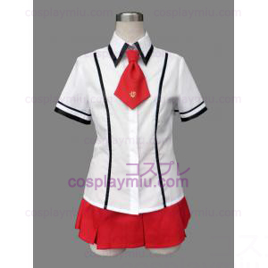 Baka to Test om Shoukanjuu Girl Summer Uniform Cosplay België Kostuum