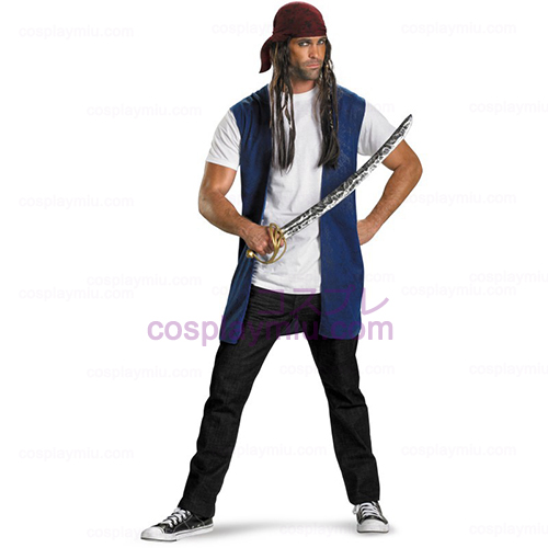 Pirates Of The Caribbean - Captain Jack Sparrow Adult Costume Kit