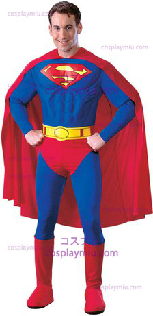 Superman Adult Muscle Dlx Grote