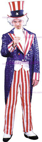 Uncle Sam Sequin Grote Deluxe