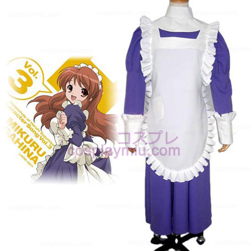 Haruhi Suzumiya Tsuruya Maid Dress Cosplay België Kostuum