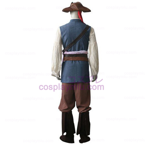 Pirates of the Caribbean Kapitein Jack Sparrow Cosplay België Kostuum