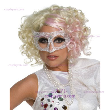 Lady Gaga blonde pruik - Roze