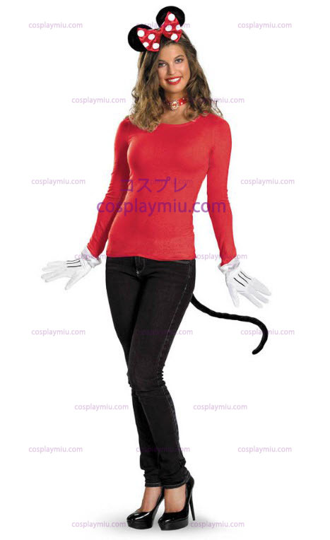 Rode Minnie Mouse Adult Kostuum Kit
