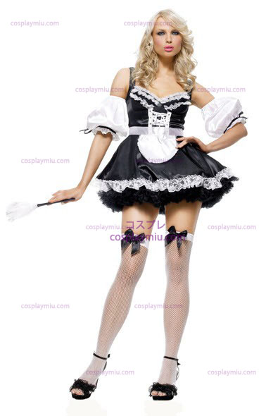 Franse Maid Sexy Volwassen Kostuum