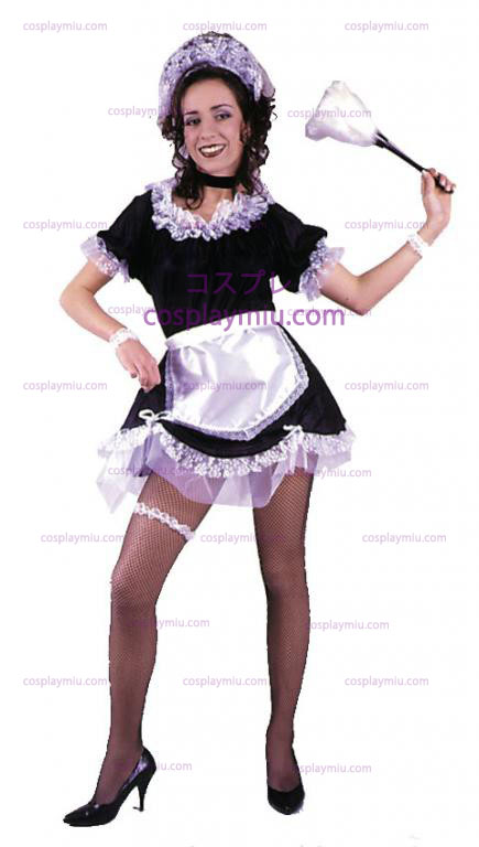 Franse Maid Adult Cosplay België Kostuum