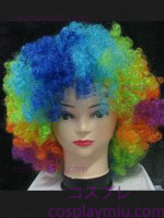 Halloween explosieve kleurrijke Wig-Multi-gekleurde clown pruik