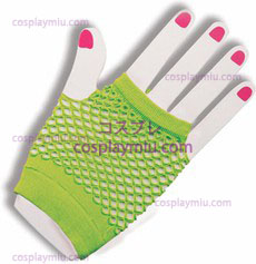 Handschoenen Fingerles Fishnet Green