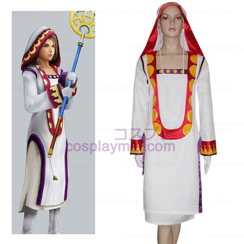 Final Fantasy XII Yuna Witte Magiër Halloween Cosplay België Kostuum