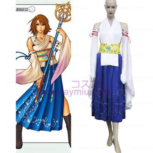 Final Fantasy X-0 Yuna Halloween Cosplay België Kostuum
