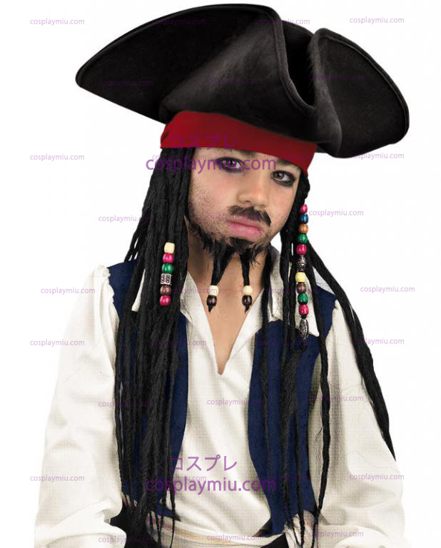 Piraat Hoed met Beaded Vlechten