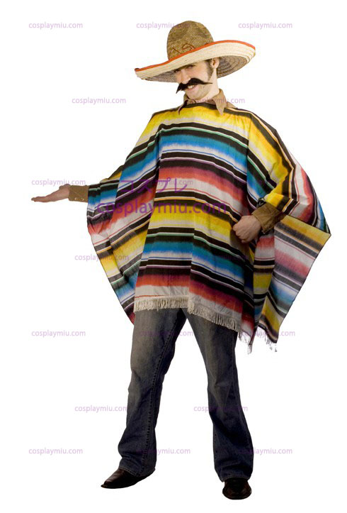 Mexicaanse Serape & Sombrero Adult Kostuum