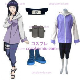 Naruto Shippuden Hinata Hyuga Cosplay België Kostuum en Set accessoires