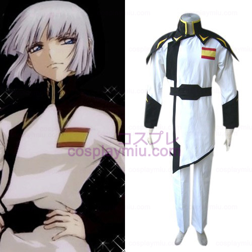 Gundam Seed Lyzak Jule Witte Uniform Cosplay België Kostuum