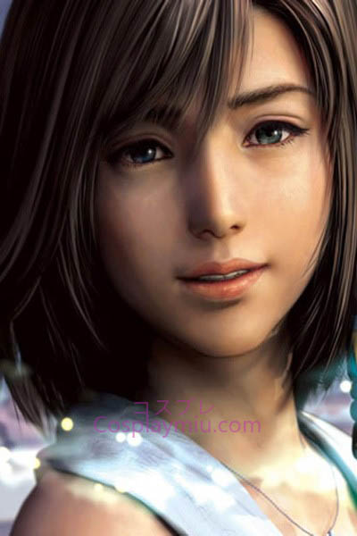 Final Fantasy X Yuna Cosplay Pruik